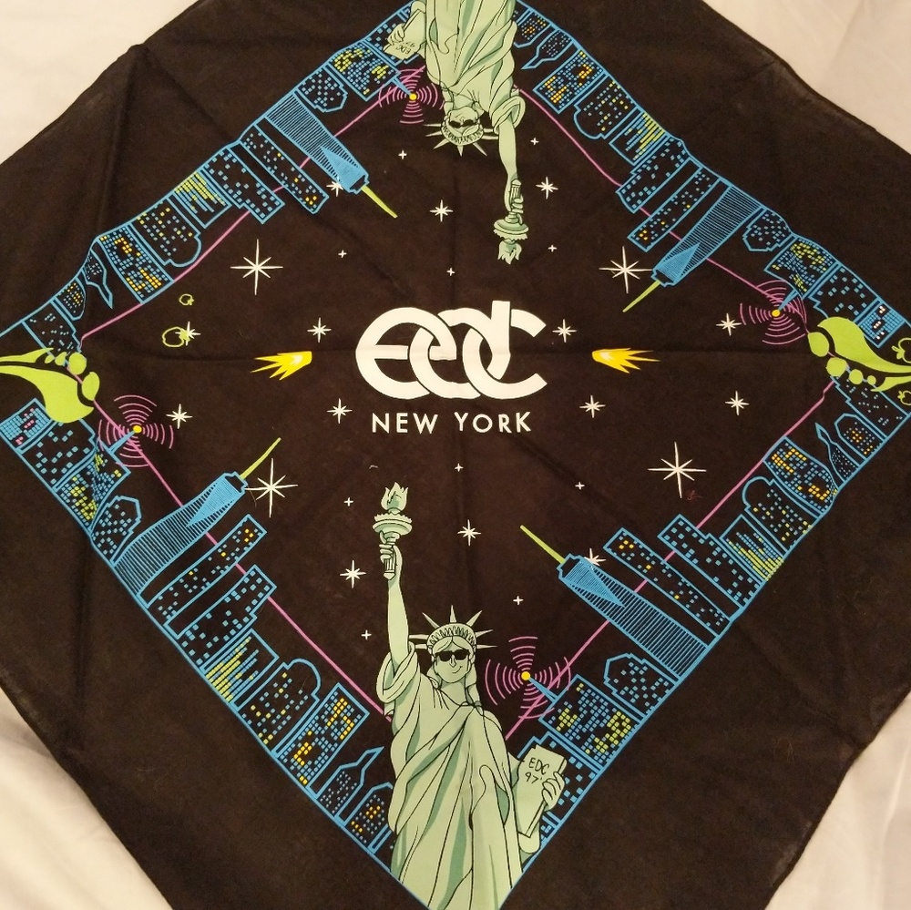 Edc New York 2016 Bandanna Brand New Never Worn - Picture 2 of 3